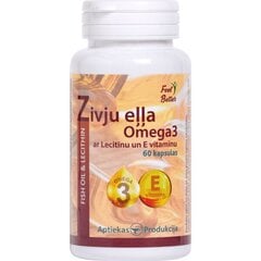 Uztura bagātinātājs AP Zivju eļļa Omega3 ar Lecitīnu un E vitamīnu kaps N60 цена и информация | Добавки и препараты для суставов | 220.lv