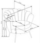 Krēsls Amorinito 2, dzeltens цена и информация | Atpūtas krēsli | 220.lv