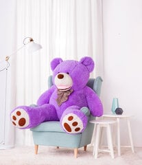 Большой плюшевый мишка Bobo, 160 см, Фиолетовый Мягкая Игрушка  цена и информация | Мягкие игрушки | 220.lv