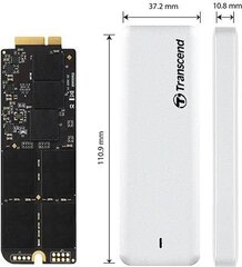 Transcend JetDrive 725 SSD for Apple 240GB SATA 6Gb/s, + Enclosure Case USB 3.0 cena un informācija | Iekšējie cietie diski (HDD, SSD, Hybrid) | 220.lv