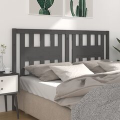 Изголовье кровати, 156x4x100 см, серое цена и информация | Кровати | 220.lv