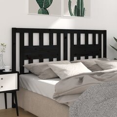 Изголовье кровати, 166x4x100 см, чёрное цена и информация | Кровати | 220.lv