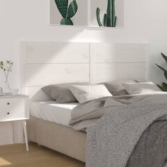 Изголовье кровати, 126x4x100 см, белое  цена и информация | Кровати | 220.lv