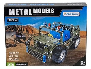 Metāla konstruktors bagijs "Metal Models" No.9905, 270el., 6+ cena un informācija | Konstruktori | 220.lv