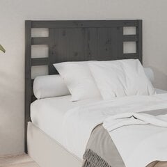 Изголовье кровати, 81x4x100 см, серое цена и информация | Кровати | 220.lv