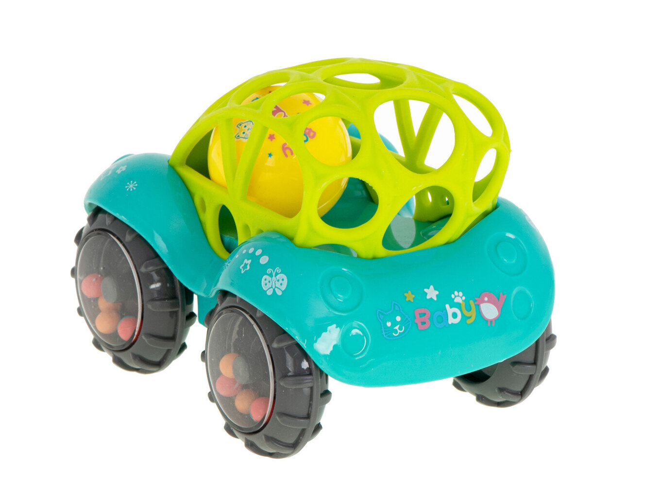Grabulis, rotaļu auto ar bumbu 12635 cena un informācija | Rotaļlietas zīdaiņiem | 220.lv
