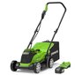 24V pļāvējs 33 cm GREENWORKS GD24LM33K4 - Komplekta lādētājs + akumulators 4Ah - 2516107UB cena un informācija | Zāles pļāvēji | 220.lv