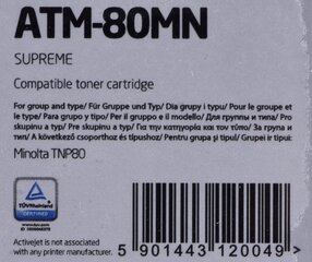 Activejet ATM-80MN toner cartridge for Konica Minolta printers, replacement Konica Minolta TNP80M; Supreme; 9000 pages; purple cena un informācija | Kārtridži lāzerprinteriem | 220.lv