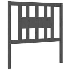 Изголовье кровати, 96x4x100 см, серое цена и информация | Кровати | 220.lv
