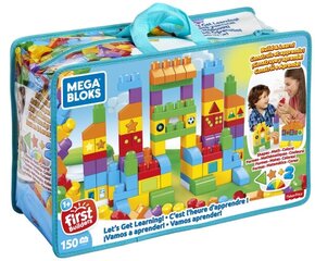 Mega Bloks "Mācāmies" ķieģeļu maisiņš 150 gab. цена и информация | Игрушки для малышей | 220.lv