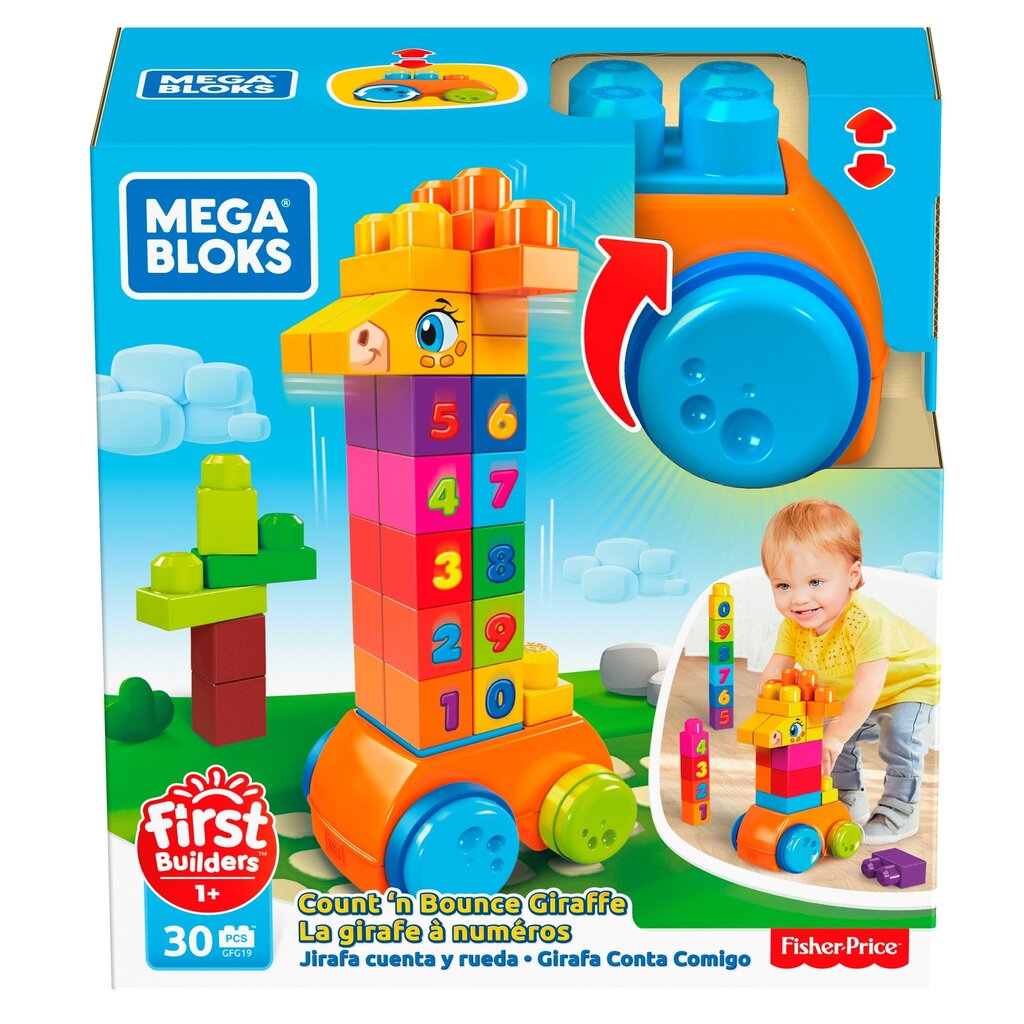 Mega Bloks Žirafe цена и информация | Rotaļlietas zīdaiņiem | 220.lv