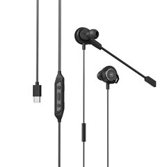 WK Design In-Ear USB Type C Y28 Black cena un informācija | Austiņas | 220.lv