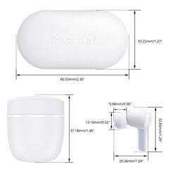 TronsmArt Apollo Air TWS Bluetooth 5.2 372452 White цена и информация | Наушники с микрофоном Asus H1 Wireless Чёрный | 220.lv