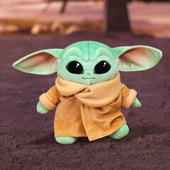 Plīša rotaļlieta Baby Yoda Mandalorian Star Wars Simba Disney, 25 cm cena un informācija | Mīkstās (plīša) rotaļlietas | 220.lv