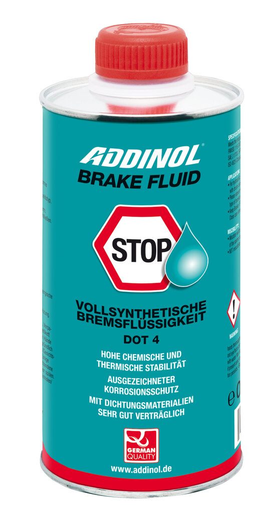 BREMŽU ŠĶIDRUMS ADDINOL BRAKE FLUID DOT4 , 500ML цена и информация | Eļļas citām autodaļām | 220.lv