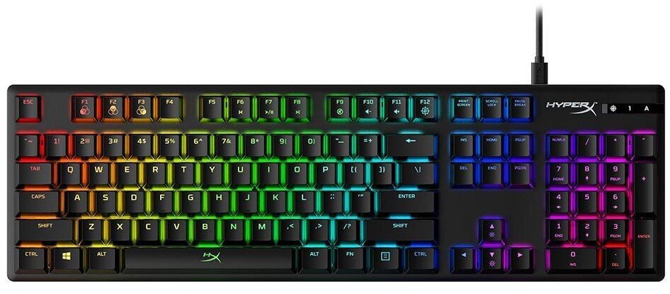 KEYBOARD GAMING MECHANICAL/HX-KB6RDX-NO HYPERX цена и информация | Klaviatūras | 220.lv