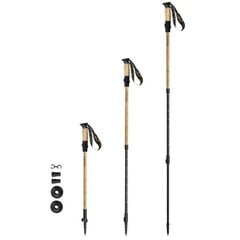 Nūjošanas nūjas Spokey Bastone Eco Nordic, brūnas, 105-135 cm цена и информация | Палки для ходьбы | 220.lv