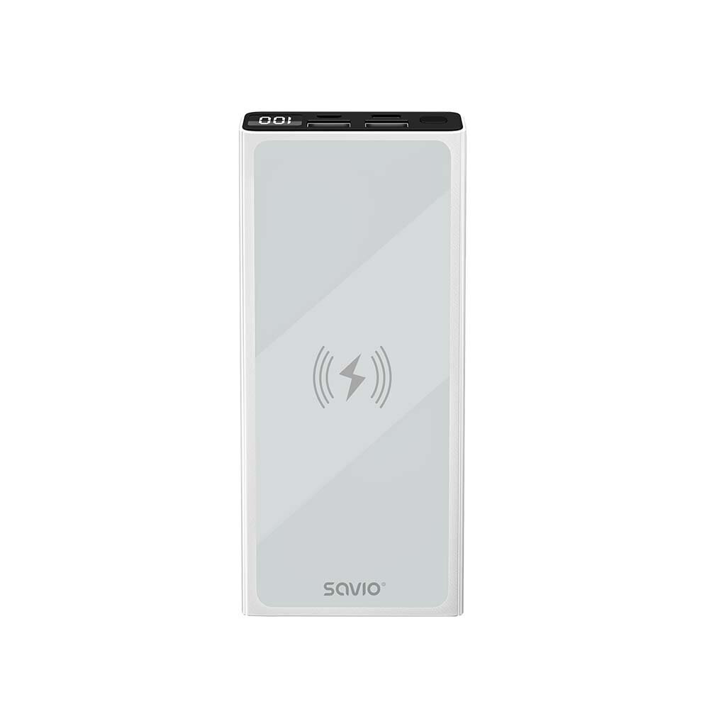 Savio BA-06 10000 mAh, balts cena un informācija | Lādētāji-akumulatori (Power bank) | 220.lv