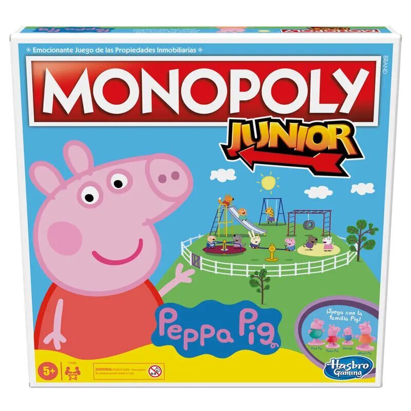 Galda spēle Peppa Pig Monopoly, spāņu valoda cena un informācija | Galda spēles | 220.lv