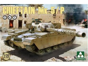 Plastmasas modeļu komplekts Takom British Main Battle Tank Chieftain Mk.5/P, 1/35 No. 2027 cena un informācija | Konstruktori | 220.lv