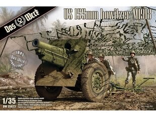 Plastmasas modeļu komplekts Das Werk US 155mm howitzer M1918, 1/35 DW 35023 cena un informācija | Konstruktori | 220.lv