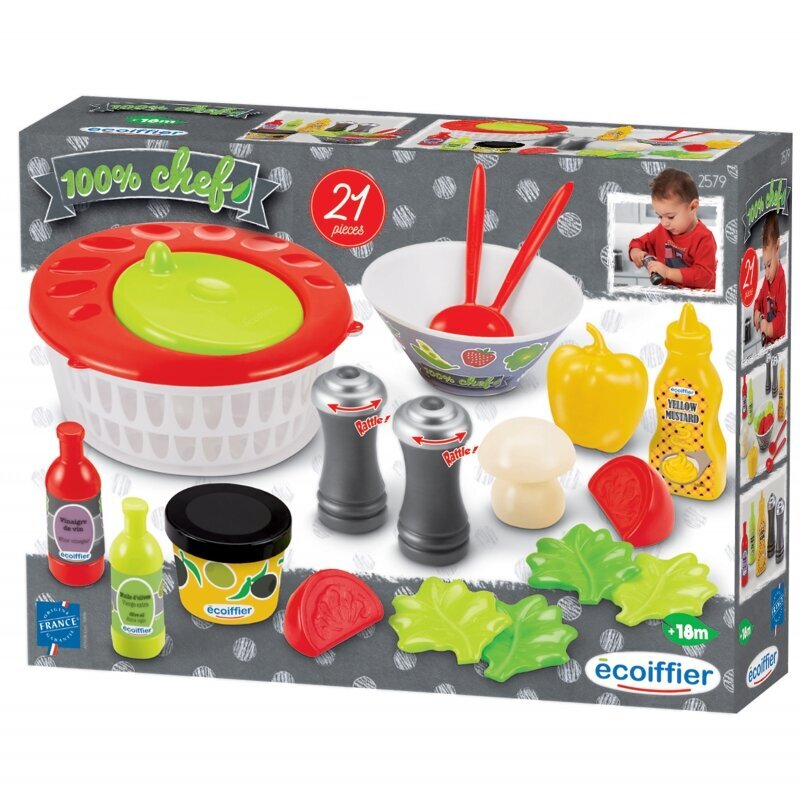 Salātu gatavošanas komplekts bērniem Ecoiffier cena un informācija | Attīstošās rotaļlietas | 220.lv