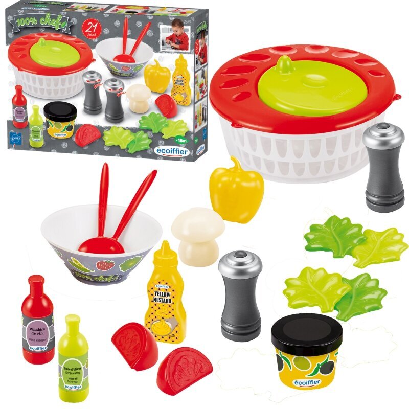 Salātu gatavošanas komplekts bērniem Ecoiffier cena un informācija | Attīstošās rotaļlietas | 220.lv