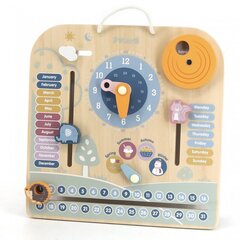 Деревянный календарь и часы - Viga PolarB цена и информация | Развивающие игрушки | 220.lv