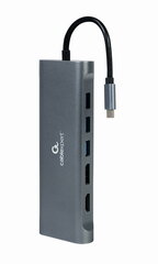 Dokstacija Gembird USB-C 8-in-1 цена и информация | Адаптеры и USB разветвители | 220.lv