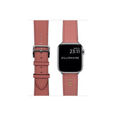 Zillionaire Apple Watch Кожаный ремешок Epsom  — Розовый 42/44/45mm цена и информация | Аксессуары для смарт-часов и браслетов | 220.lv