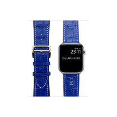 Zillionaire Apple Watch Кожаный ремешок Croco  — Синий 38/40/41mm цена и информация | Аксессуары для смарт-часов и браслетов | 220.lv