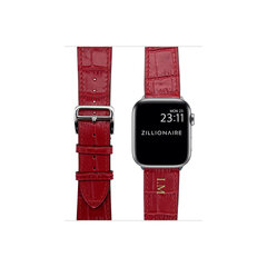Zillionaire Apple Watch Кожаный ремешок Croco  — Красный 42/44/45mm цена и информация | Аксессуары для смарт-часов и браслетов | 220.lv
