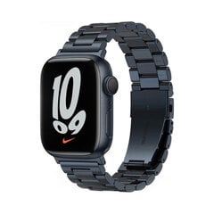 Ремешок из нержавеющей стали для Apple Watch — Midnight Blue 42/44/45mm цена и информация | Аксессуары для смарт-часов и браслетов | 220.lv