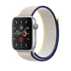 Кожаный ремешок для Apple Watch — Белый 42/44/45mm цена и информация | Аксессуары для смарт-часов и браслетов | 220.lv