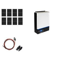 AZO Digital off-grid hybrid solar kit ESB-6kW-24 MPPT 8xPV Mono цена и информация | Комплектующие для солнечных электростанций | 220.lv