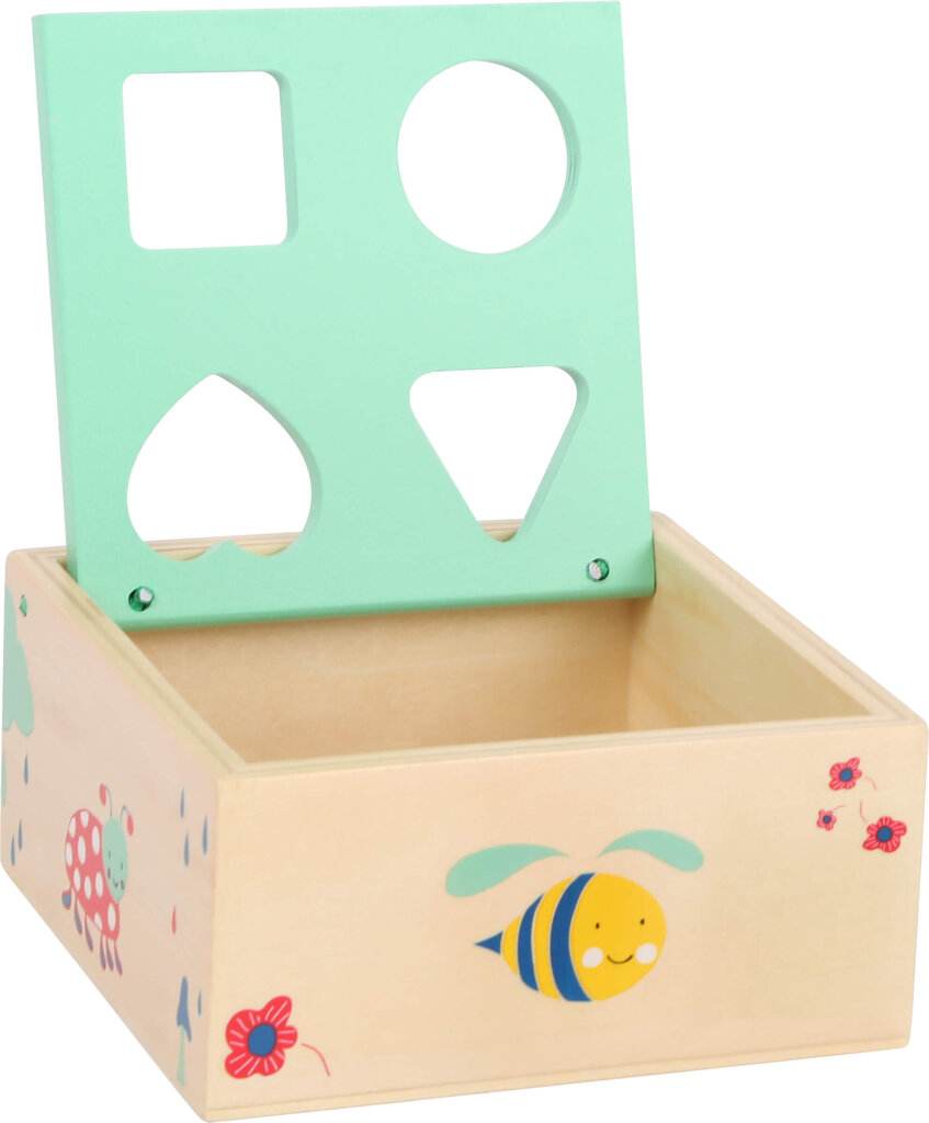 Koka figūru ievietošanas un šķirošanas kastīte - sortieris "Move it!" цена и информация | Rotaļlietas zīdaiņiem | 220.lv