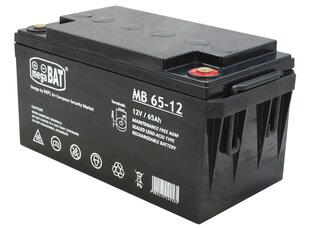 MPL megaBAT MB 65-12 UPS battery Sealed Lead Acid VRLA AGM 12 V 65 Ah Black цена и информация | Авто принадлежности | 220.lv