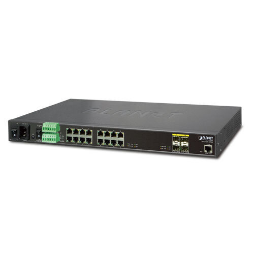 Planet IGS-5225-16T4S tīkla slēdzis Managed L2+ Gigabit Ethernet (10/100/1000) Black 1U cena un informācija | Komutatori (Switch) | 220.lv