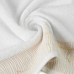 Хлопковое полотенце с каймой, белое, 30x50 см. цена и информация | Полотенца | 220.lv