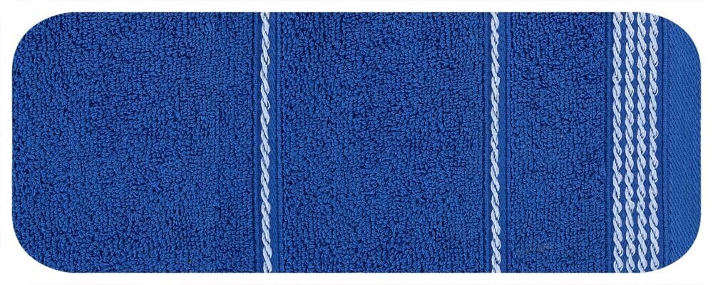 Kokvilnas dvielis, tumši zils, 50x90 cm. cena un informācija | Dvieļi | 220.lv