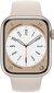 Apple Watch Series 8 GPS 45mm Starlight Aluminium Case ,Starlight Sport Band - MNP23EL/A LV-EE цена и информация | Viedpulksteņi (smartwatch) | 220.lv