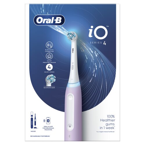 Oral-B iO4 Series Lavender cena un informācija | Elektriskās zobu birstes | 220.lv