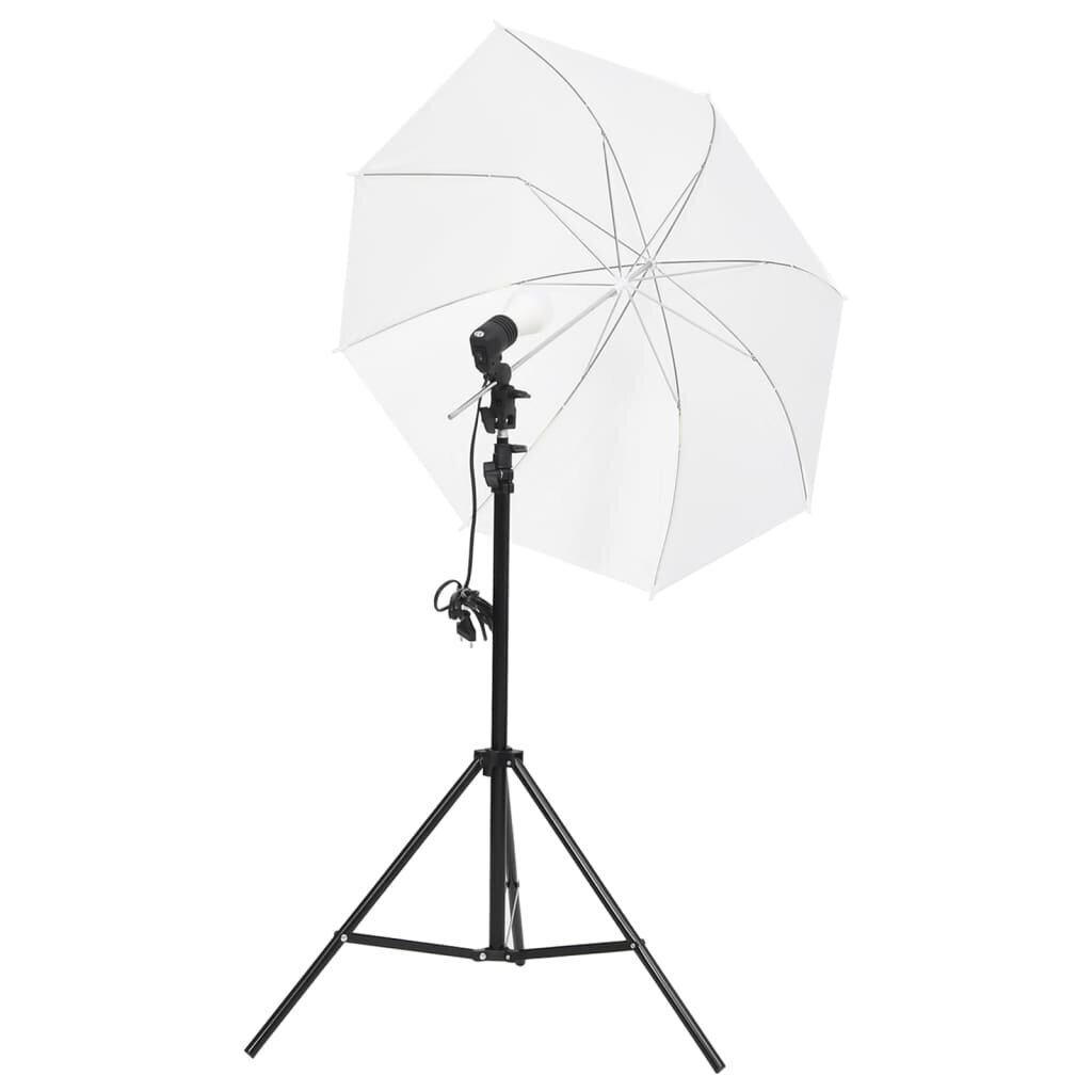 vidaXL fotostudijas apgaismojums, trijkāji un lietussargi цена и информация | Apgaismojums fotografēšanai | 220.lv