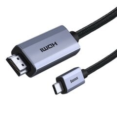 Baseus High Definition Series adapter cable USB Type C - HDMI 2.0 4K 60 Гц 3 м black (WKGQ010201) цена и информация | Кабели для телефонов | 220.lv