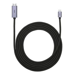 Baseus High Definition Series adapter cable USB Type C - HDMI 2.0 4K 60Hz 3m black (WKGQ010201) cena un informācija | Savienotājkabeļi | 220.lv