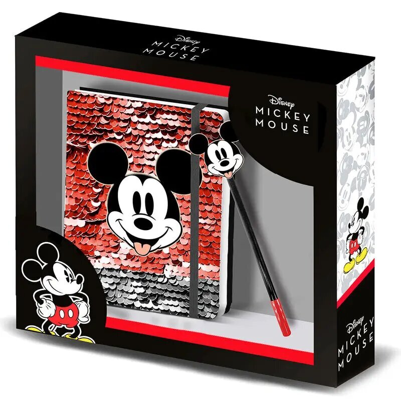 Dienasgrāmata + pildspalvu komplekts Disney Mickey Donut cena un informācija | Burtnīcas un papīra preces | 220.lv