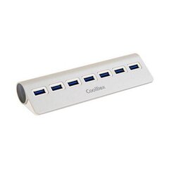 USB centrmezgls CoolBox COO-HU7ALU3 alumīnijs (7 porti) цена и информация | Адаптеры и USB разветвители | 220.lv