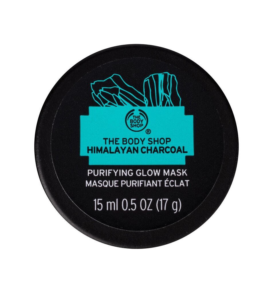 Attīroša, mirdzumu piešķiroša sejas maska The Body Shop Himalayan Charcoal 15 ml cena un informācija | Sejas maskas, acu maskas | 220.lv