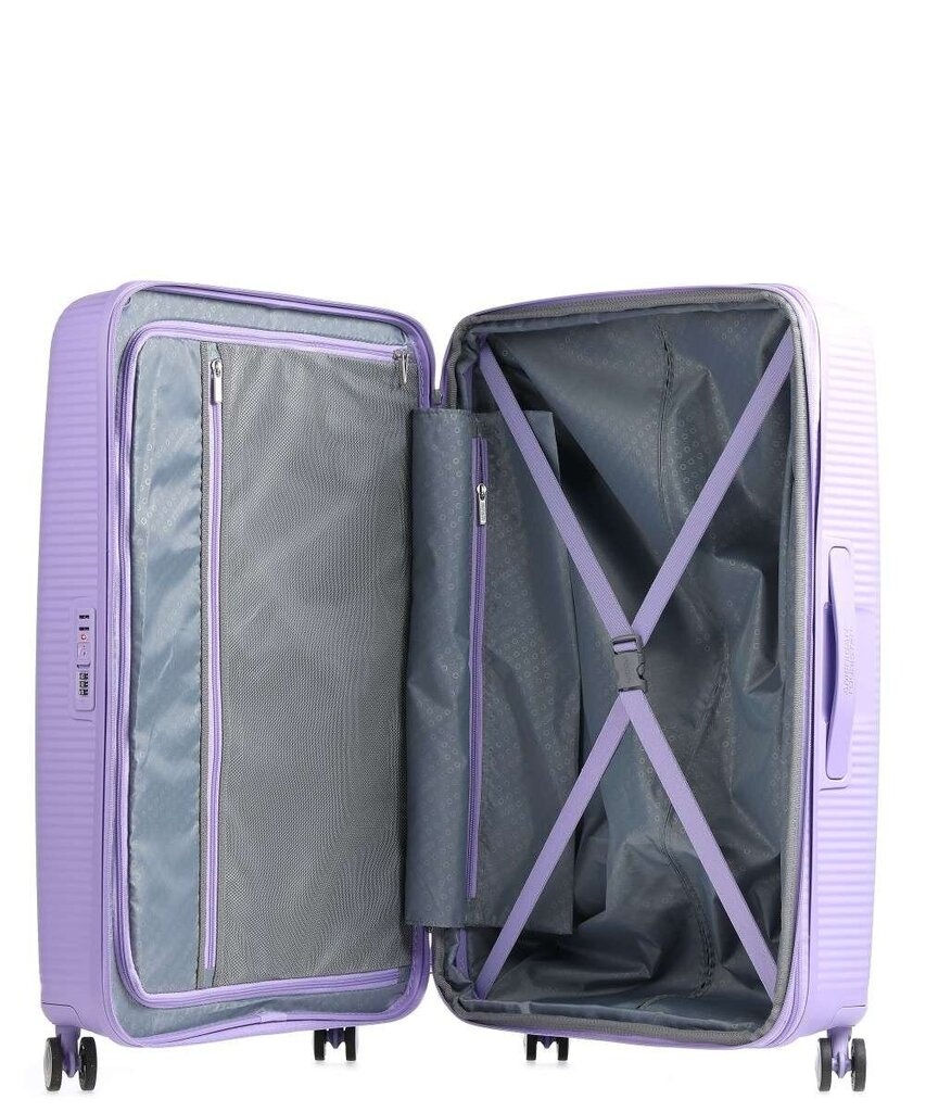 American Tourister rokas bagāža Soundbox Spinner Lavender 55 cm, цена и информация | Koferi, ceļojumu somas | 220.lv