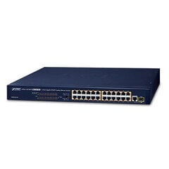 PLANET FGSW-2511P network switch Unmanaged Fast Ethernet (10/100) Power over Ethernet (PoE) 1U Blue цена и информация | Электрические выключатели, розетки | 220.lv